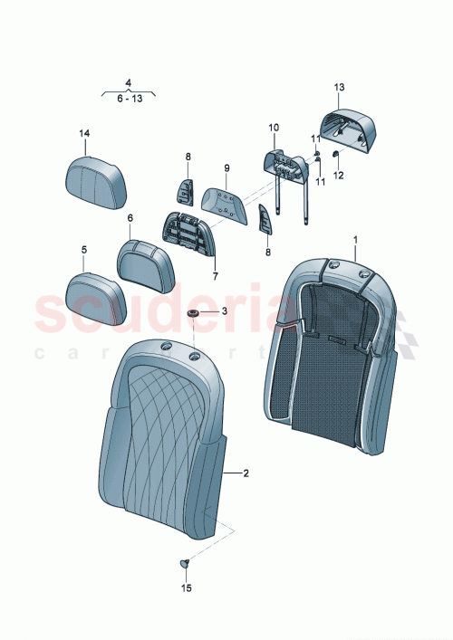 Part Diagram for Bentley 3SE885903A