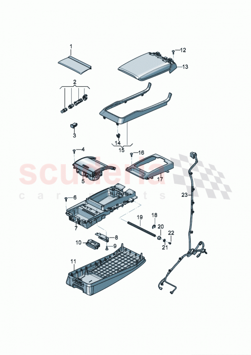 Part Diagram for Bentley 3SE 861 599