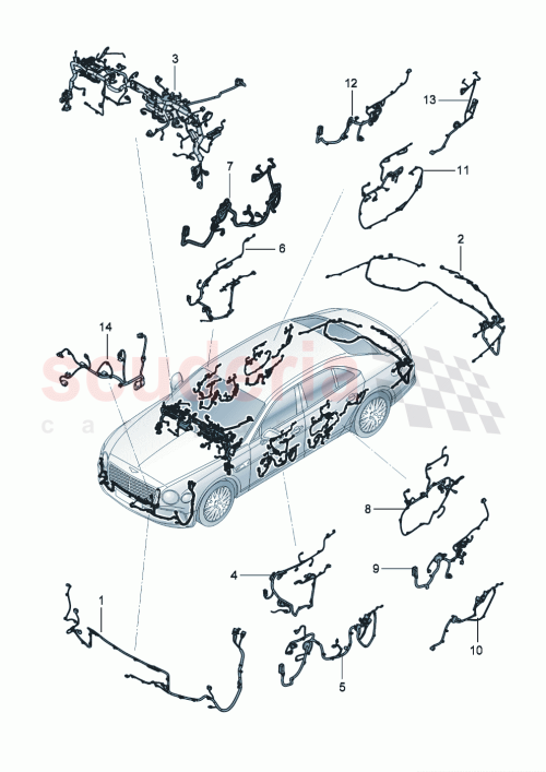 Part Diagram for Bentley 3SC971051NN