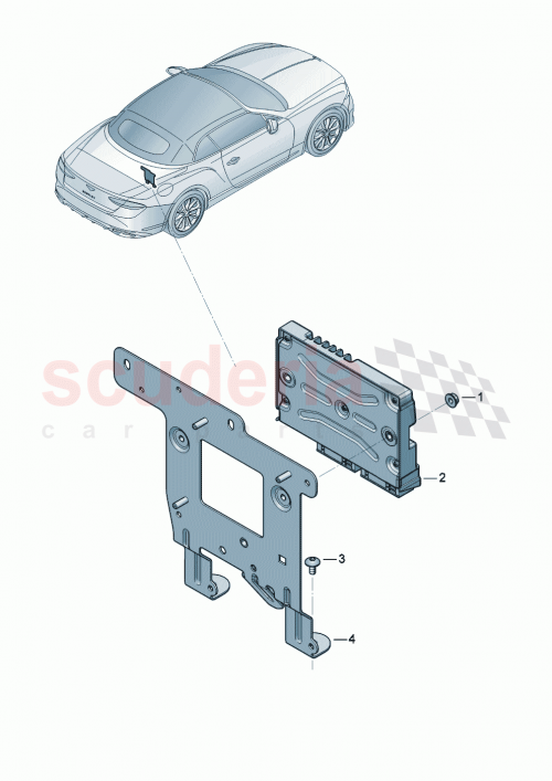 Part Diagram for Bentley 3SA 907 583 A