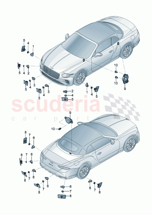 Part Diagram for Bentley 5Q1 919 275 B