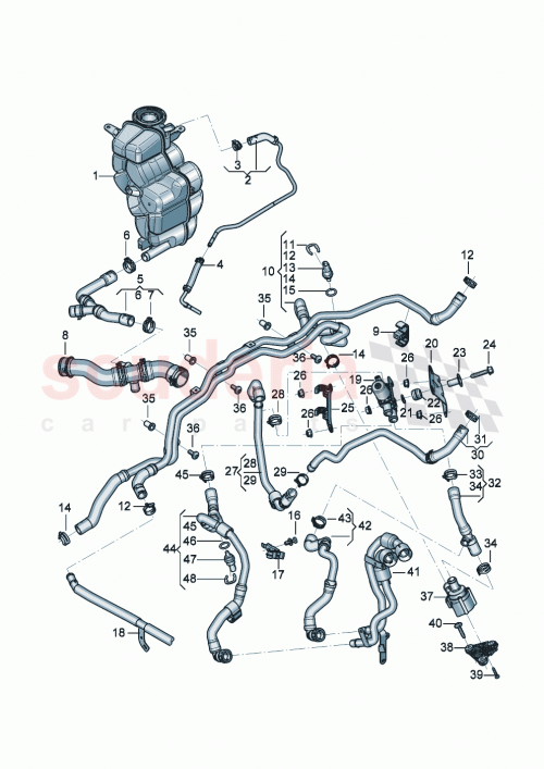 Part Diagram for Bentley 3SA819364B