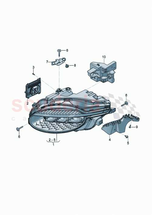 Part Diagram for Bentley 3SD805128C