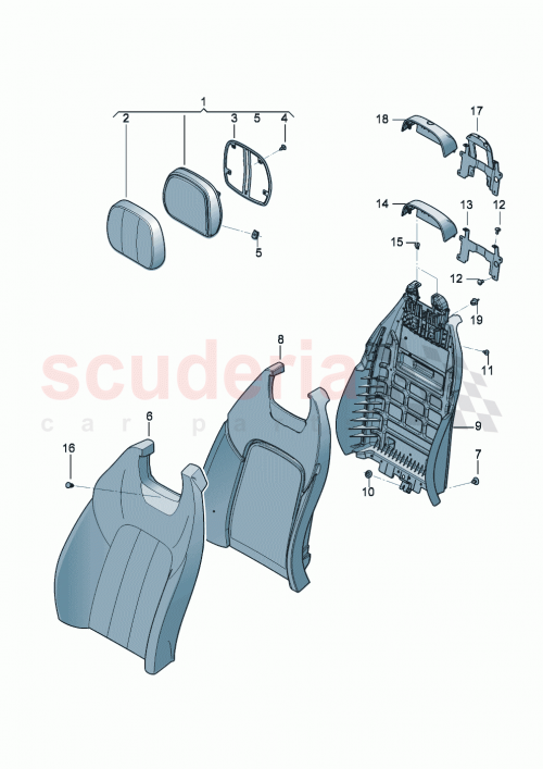 Part Diagram for Bentley 3SD885806BS