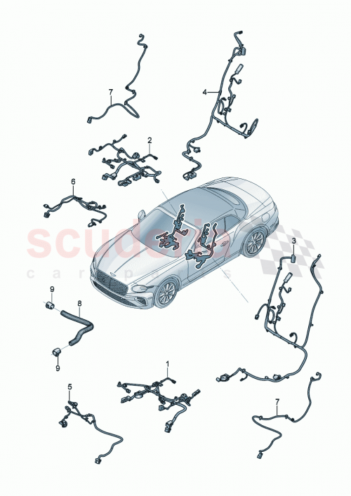 Part Diagram for Bentley 3SD971365CH