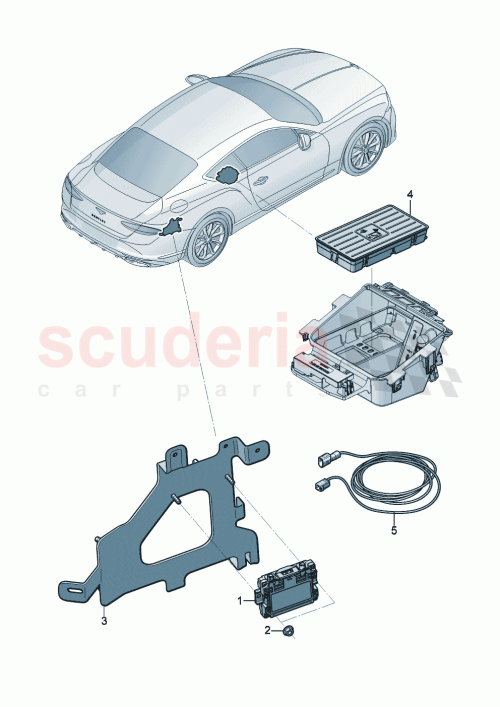 Part Diagram for Bentley 4K0035456