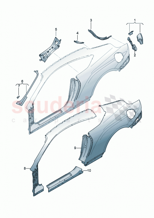 Part Diagram for Bentley 3SD898621C