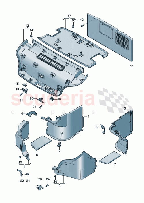 Part Diagram for Bentley 3SD863253B