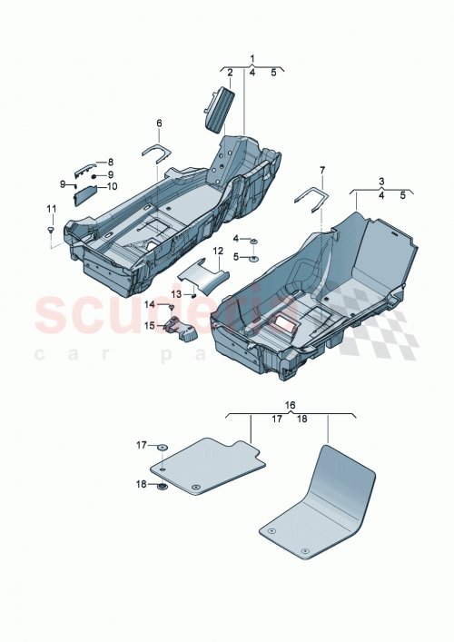 Part Diagram for Bentley 3SD 863 367 F
