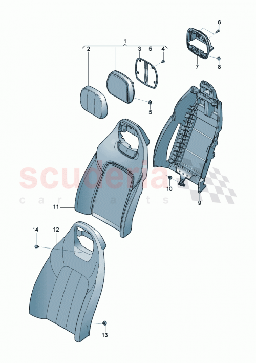 Part Diagram for Bentley 3SD885806BK
