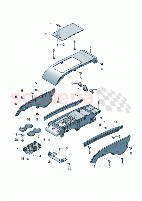 Part Diagram for Bentley 3SD885333