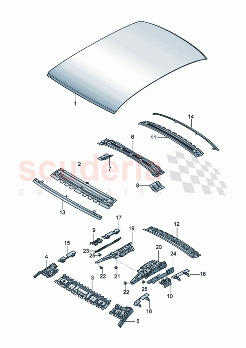 Part Diagram for Bentley 3SE 817 123 B