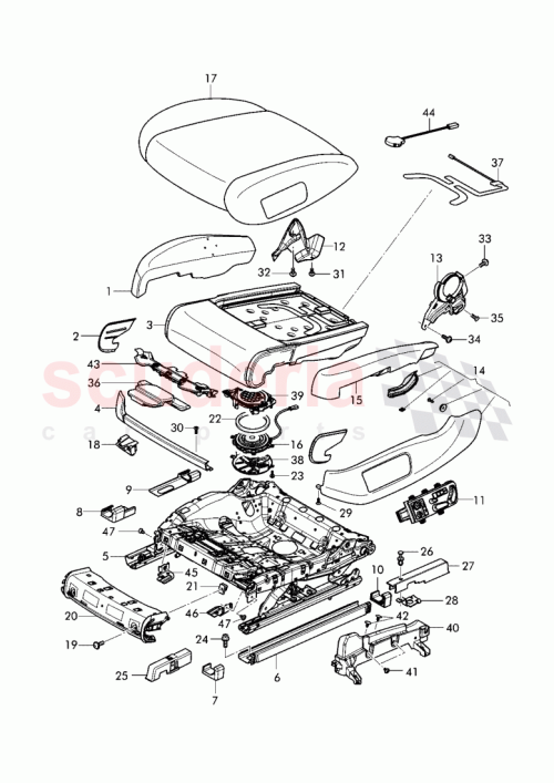 Part Diagram for Bentley 3W3881362AE
