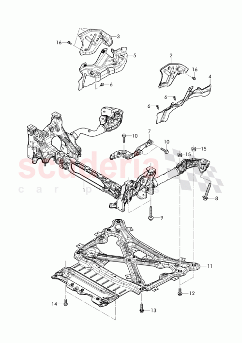 Part Diagram for Bentley 4M0399315AA