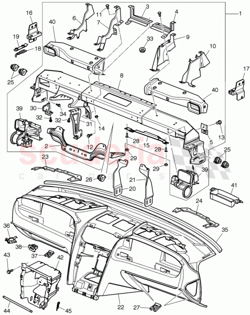 Part Diagram for Bentley 3W3857669S