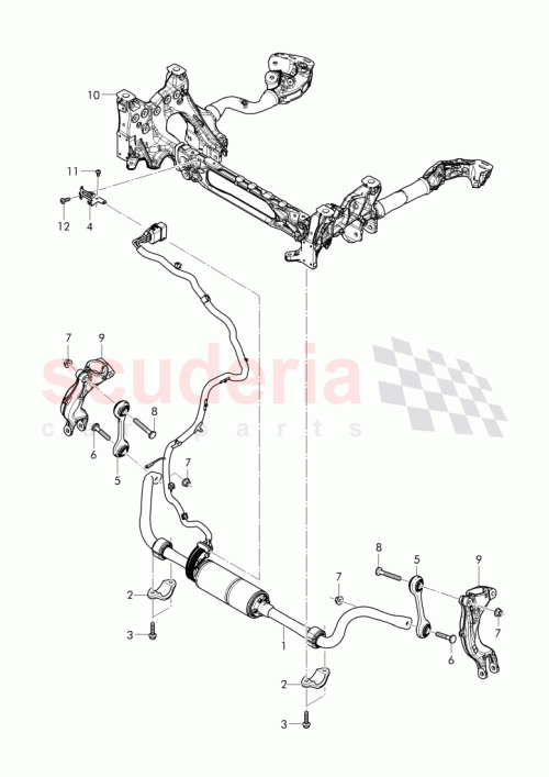 Part Diagram for Bentley WHT 007 423