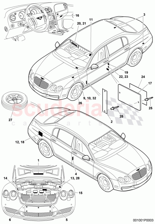 Part Diagram for Bentley 3B0 010 219 B