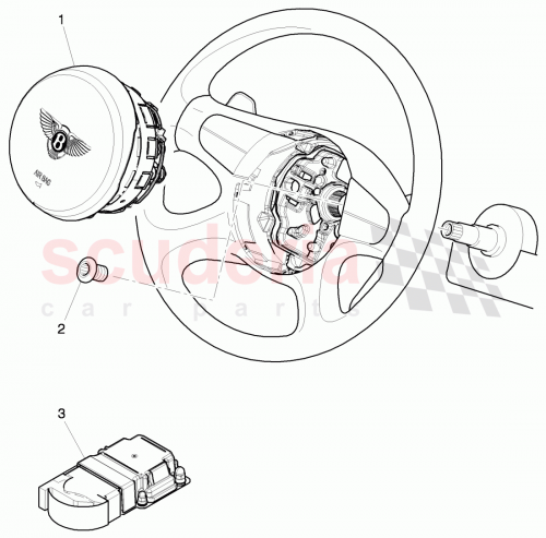 Part Diagram for Bentley 3Y0 880 206 C