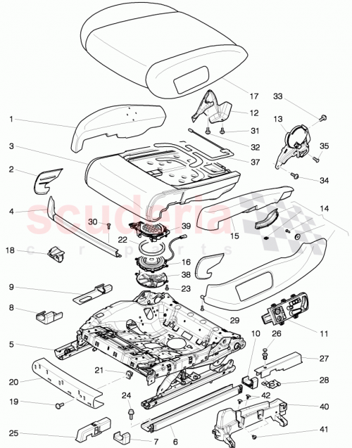 Part Diagram for Bentley 3W3881551A