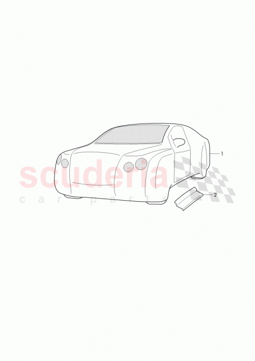 Part Diagram for Bentley 3W5 853 411