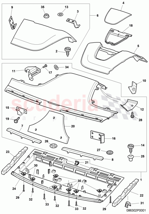 Part Diagram for Bentley 3W8867762AB