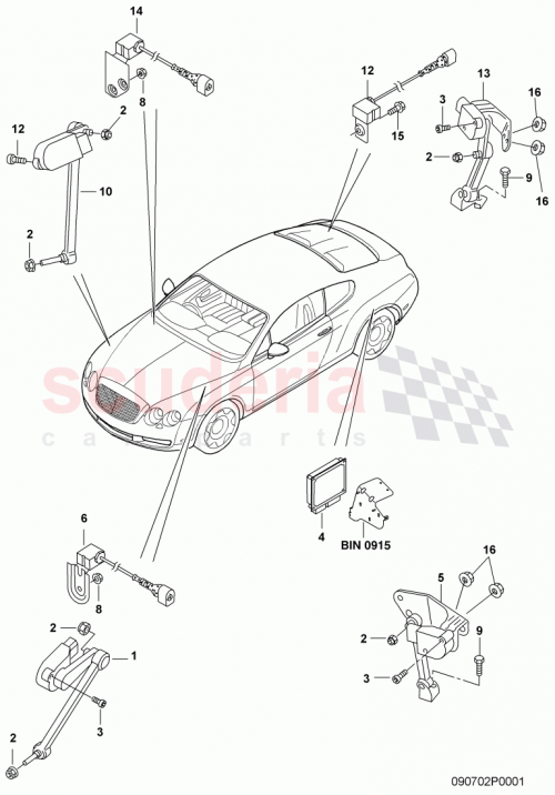 Part Diagram for Bentley 3W8 907 553