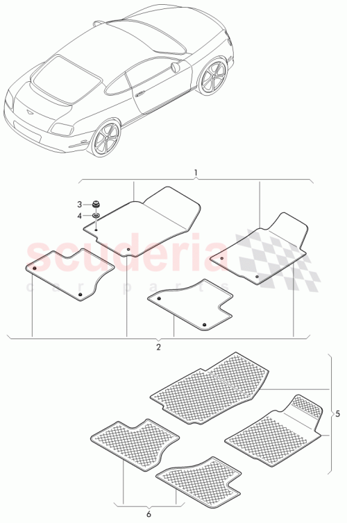 Part Diagram for Bentley 3W2 862 435 D
