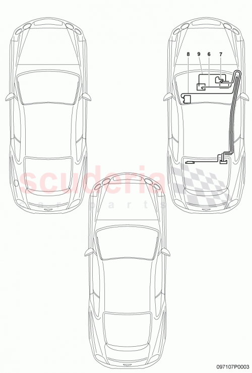 Part Diagram for Bentley 3W7972067T