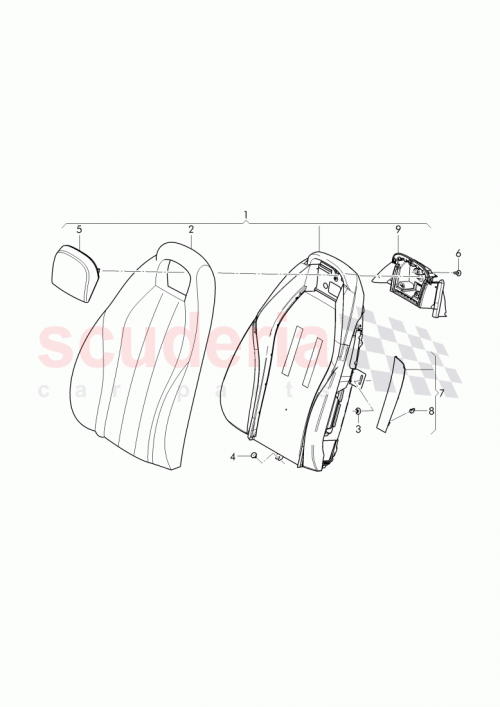 Part Diagram for Bentley 3W8 885 806 M