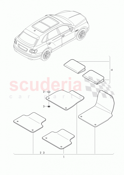 Part Diagram for Bentley 3C0 864 521