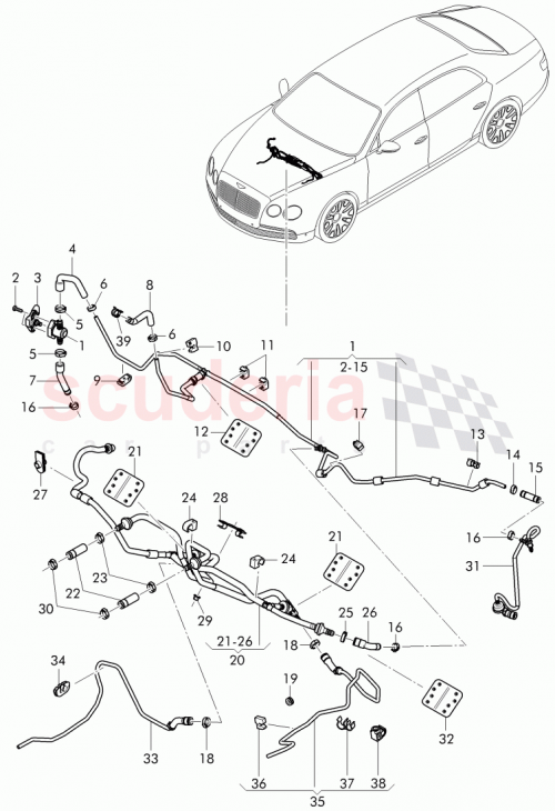 Part Diagram for Bentley 4W2 612 935 A