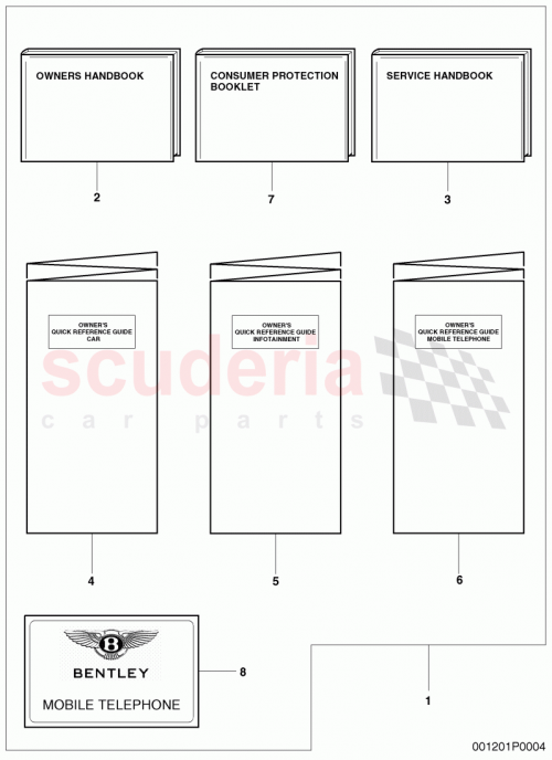 Part Diagram for Bentley 3W5 012 003 AA