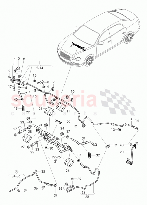 Part Diagram for Bentley 4W0 612 564