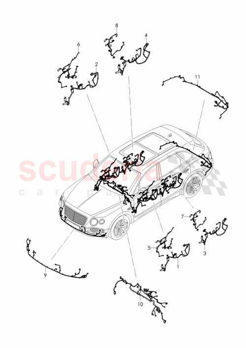 Part Diagram for Bentley 36B 971 030 AE