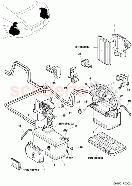 Part Diagram for Bentley 3D0035209C