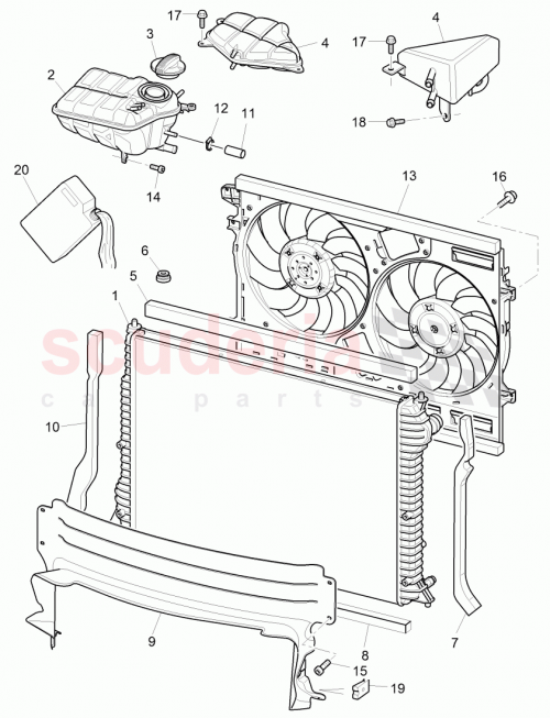 Part Diagram for Bentley 3W0121221A