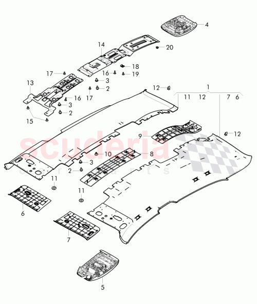 Part Diagram for Bentley 4W0 867 067