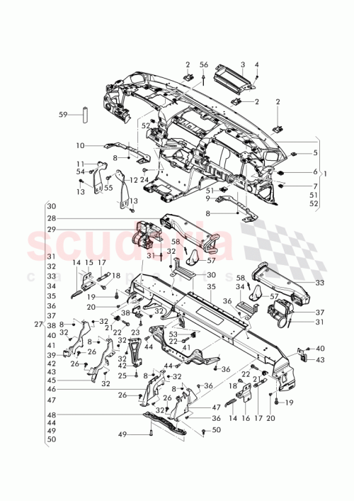 Part Diagram for Bentley 3W3 857 669 AK