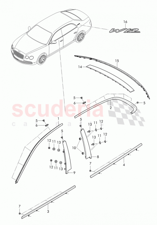 Part Diagram for Bentley 4W0 839 890 C