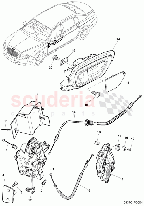 Part Diagram for Bentley N90800503