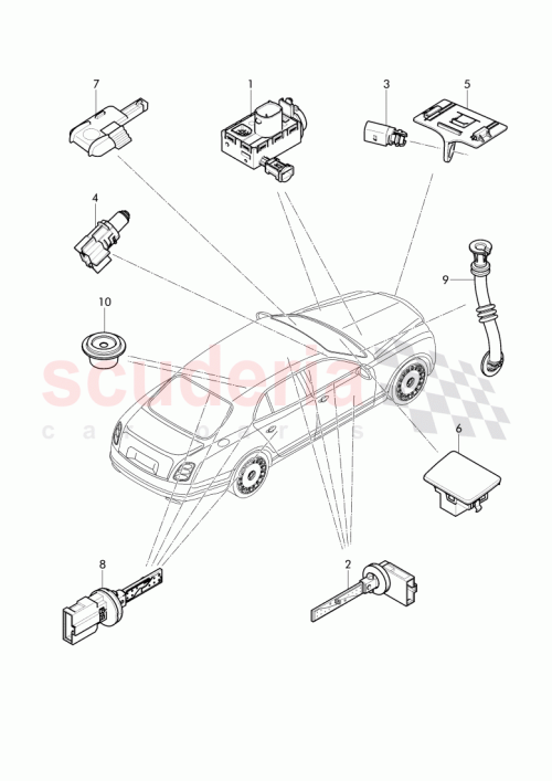 Part Diagram for Bentley 3Y0965873