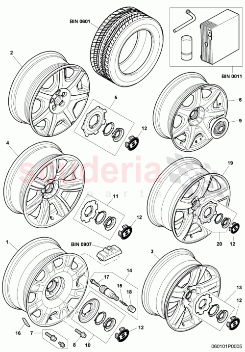 Part Diagram for Bentley 3W0601161CP