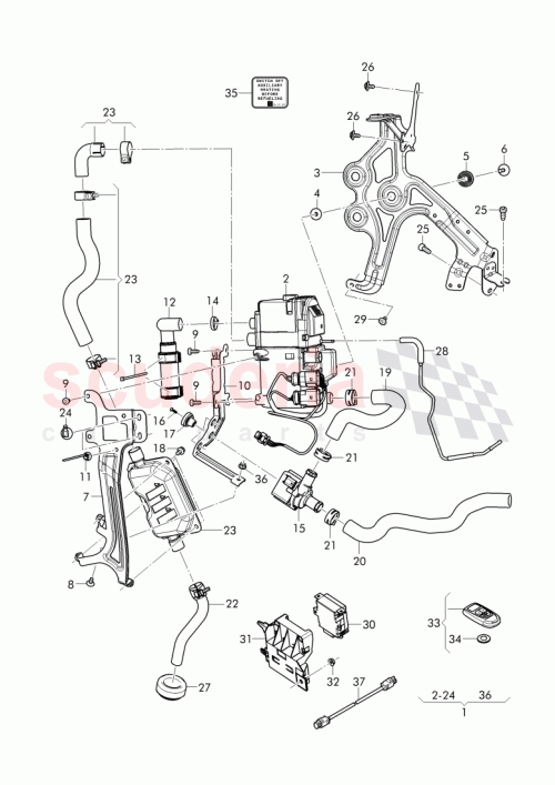 Part Diagram for Bentley 3W0854551