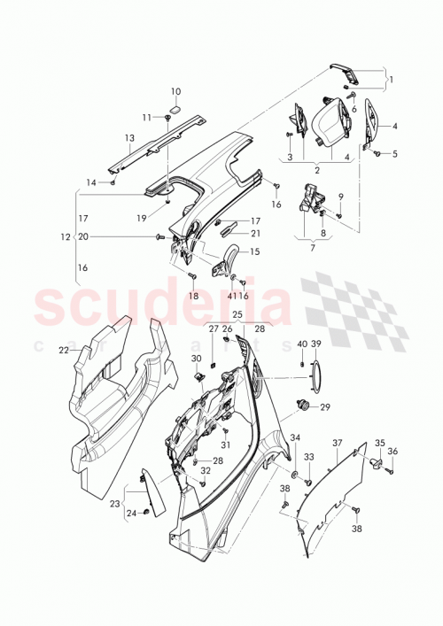 Part Diagram for Bentley 3W7 868 110 L