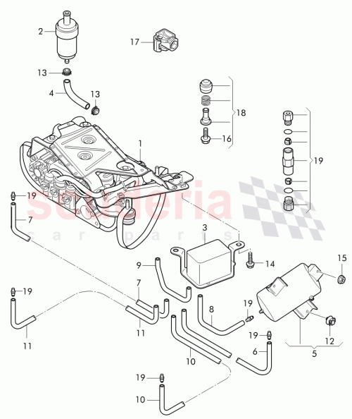 Part Diagram for Bentley 4W0 616 712 B