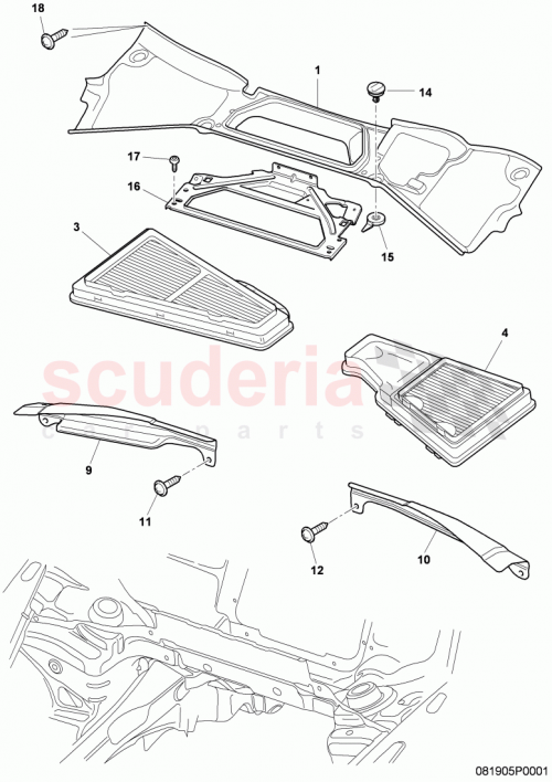Part Diagram for Bentley 3D1819620B