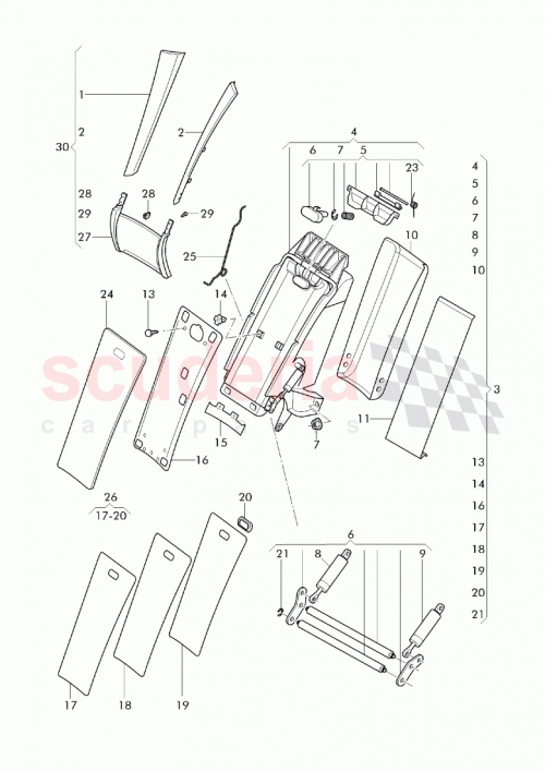 Part Diagram for Bentley 3W0 885 081 K