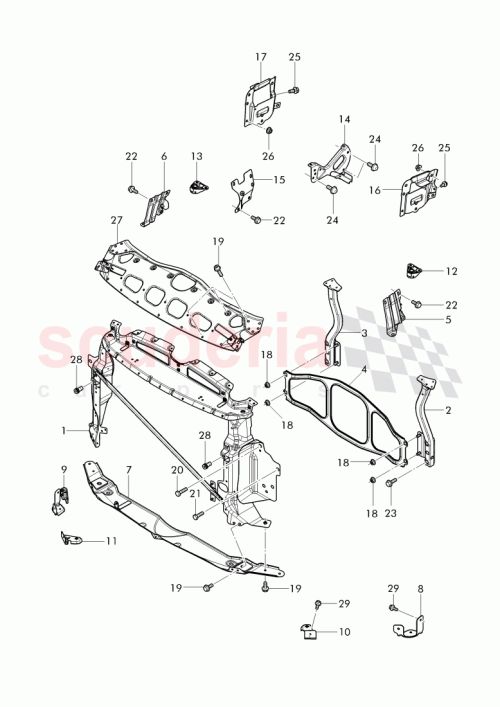 Part Diagram for Bentley 3W0805453B