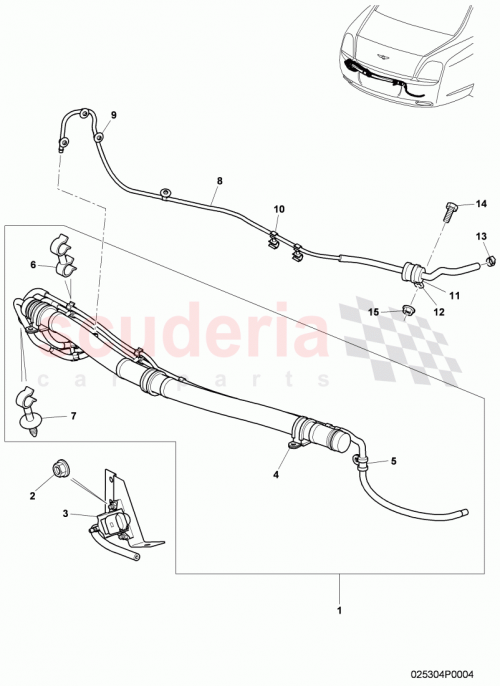 Part Diagram for Bentley 3W0253674P