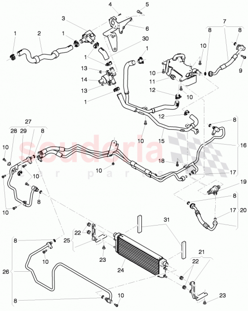 Part Diagram for Bentley 3W0 317 808 B